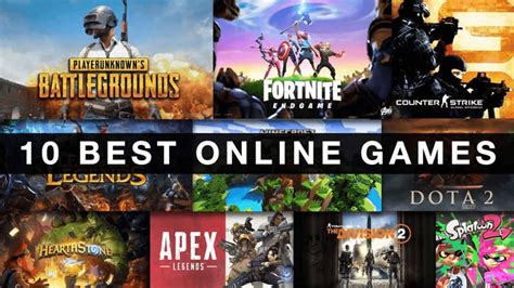 TOP 10 MOST POPULAR ONLINE GAMES IN THE .